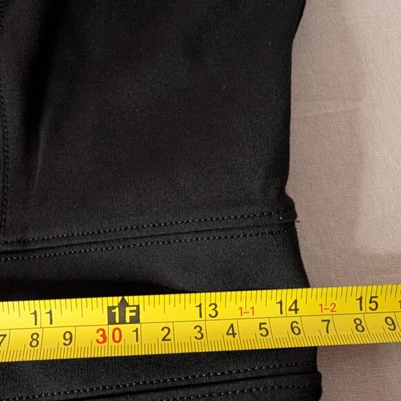 White House Black Market Black Peplum Strapless Top Sheer Ruffle Size 8 - Picture 8 of 10